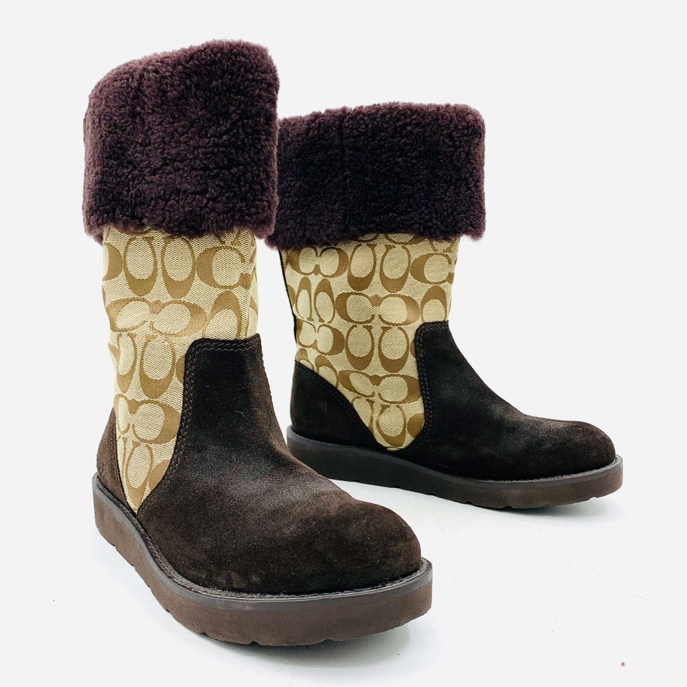 Coach Kally Brown Boots Womens Size 7 - 4287
